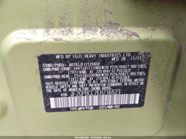 2014 SUBARU XV CROSSTREK HYBRID JF2GPBCC7EH236523 Photo 8