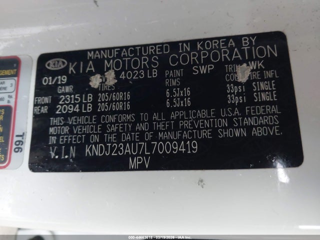 2020 KIA SOUL KNDJ23AU7L7009419 Photo 8