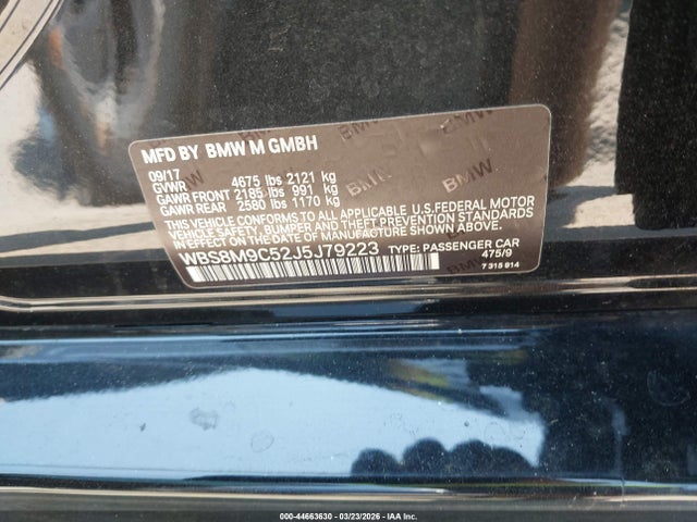 2018 BMW M3 WBS8M9C52J5J79223 Photo 8