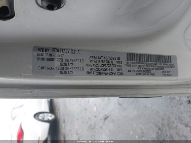 2018 RAM PROMASTER CITY ZFBERFABXJ6H92631 Photo 8