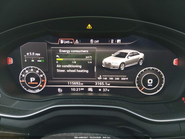 2017 Audi A4 2.0t Premium მანქანა იყიდება აუქციონზე, vin: WAUENAF49HN019861, აუქციონის ნომერი: 44663807
