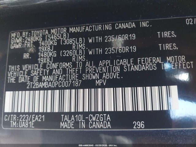 2023 LEXUS RX 350 2T2BAMBA0PC007187 Photo 8