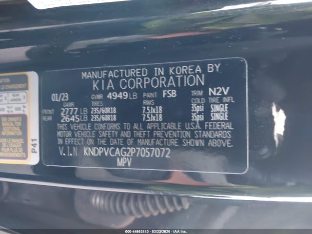 KNDPVCAG2P7057072 KIA Sportage Hybrid Ex