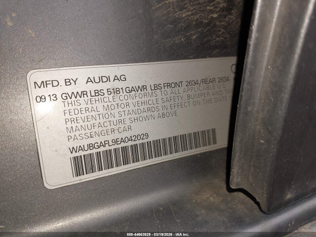 WAUBGAFL9EA042029 Audi S4 3.0t Premium Plus