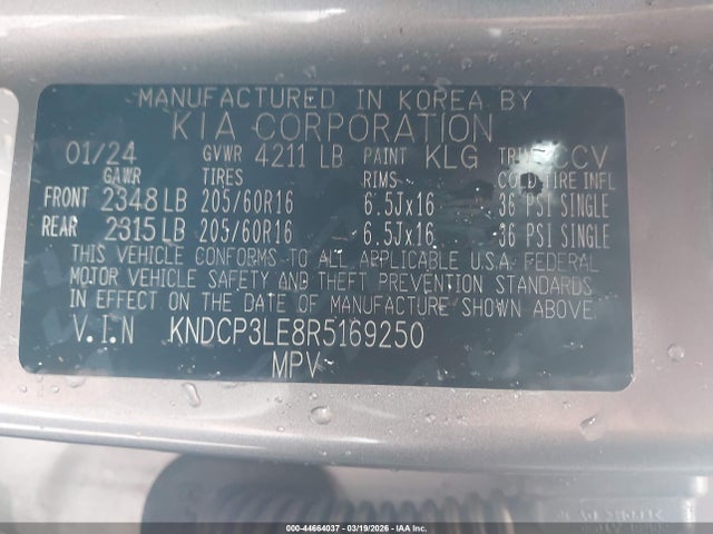 KNDCP3LE8R5169250 KIA NIRO LX