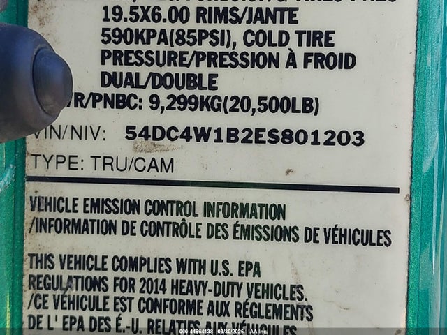 54DC4W1B2ES801203 Isuzu Npr Gas Reg