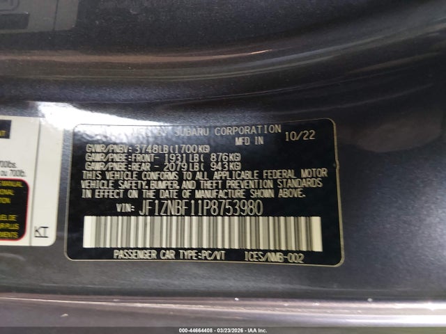 2023 TOYOTA GR86 JF1ZNBF11P8753980 Photo 8