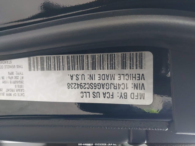 2025 JEEP GRAND CHEROKEE 1C4RJGAG6SC294238 Photo 8