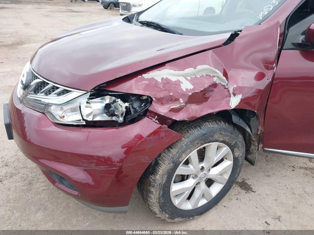 2012 Nissan Murano Sl მანქანა იყიდება აუქციონზე, vin: JN8AZ1MW4CW236834, აუქციონის ნომერი: 44664660