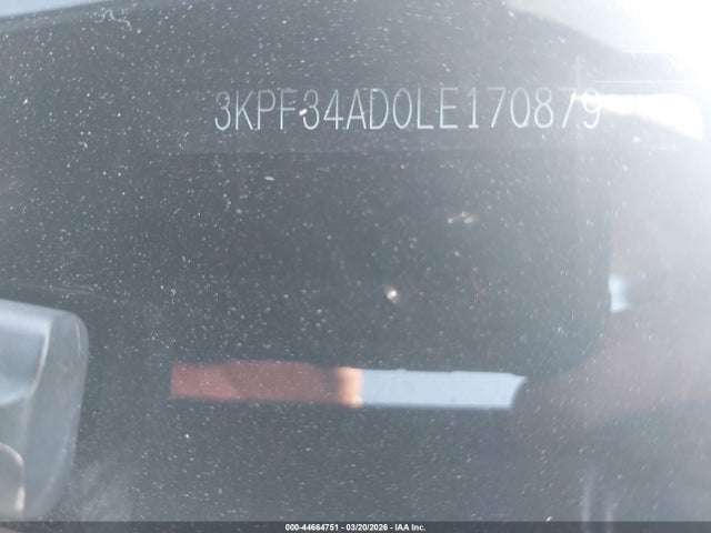 2020 Kia Forte Gt-line მანქანა იყიდება აუქციონზე, vin: 3KPF34AD0LE170879, აუქციონის ნომერი: 44664751