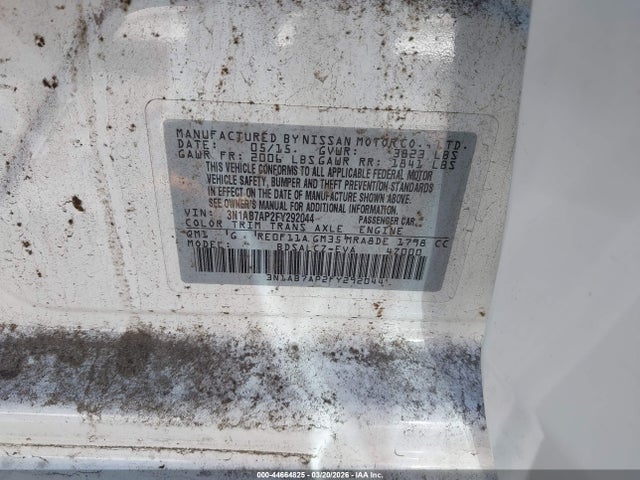 Nissan SENTRA S 2015 3N1AB7AP2FY292044 Image 9