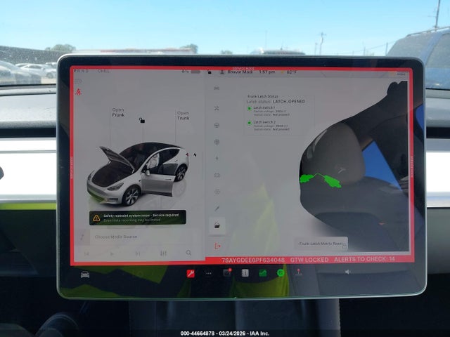 44664878 :رقم المزاد ، 7SAYGDEE6PF634048 vin ، 2023 Tesla Model Y Awd/long Range Dual Motor All-wheel Drive مزاد بيع