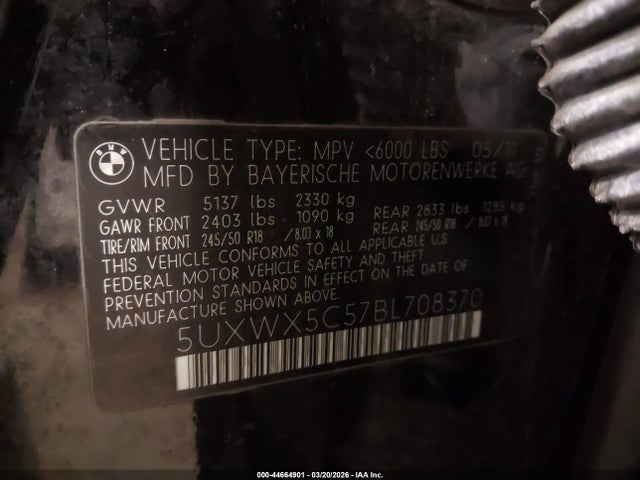 2011 BMW X3 5UXWX5C57BL708370 Photo 8