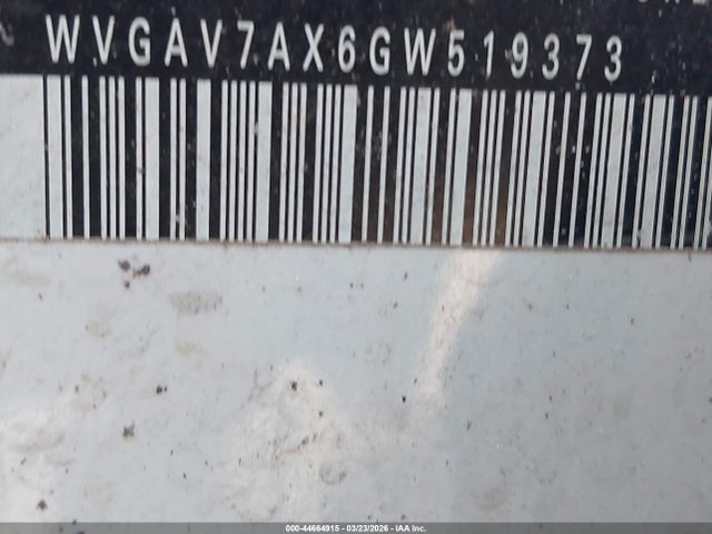 Aukcja sprzedaży 2016 Volkswagen Tiguan S, vin: WVGAV7AX6GW519373, numer aukcji: 44664915