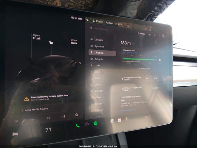 7SAYGDEFXNF398655 Tesla Model Y Performance Dual Motor All-wheel Drive