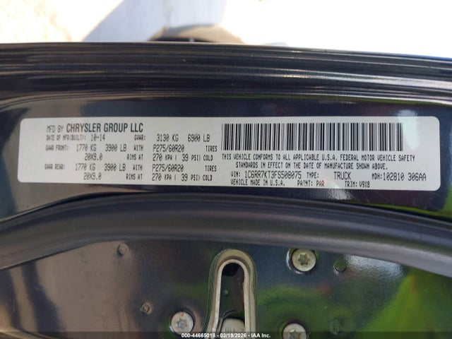 44665018 :رقم المزاد ، 1C6RR7KT3FS508075 vin ، 2015 Ram 1500 Express مزاد بيع