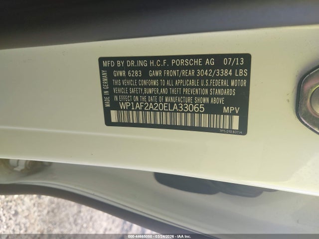 2014 PORSCHE CAYENNE WP1AF2A20ELA33065 Photo 8
