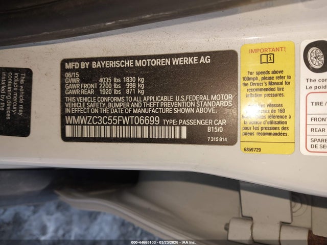 2015 MINI COUNTRYMAN WMWZC3C55FWT06699 Photo 8