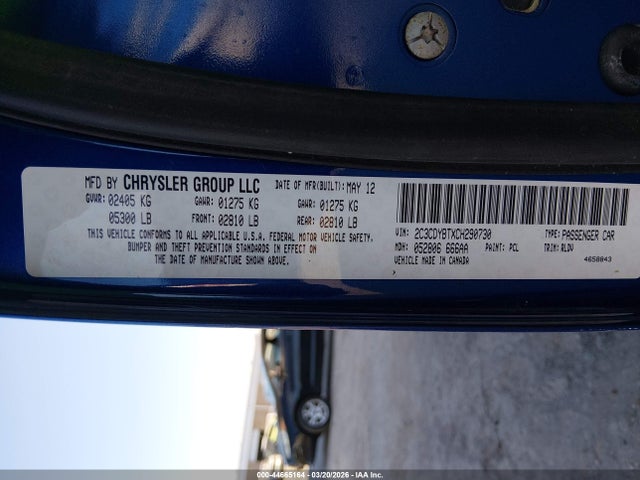Aukcja sprzedaży 2012 Dodge Challenger R/t, vin: 2C3CDYBTXCH290730, numer aukcji: 44665164