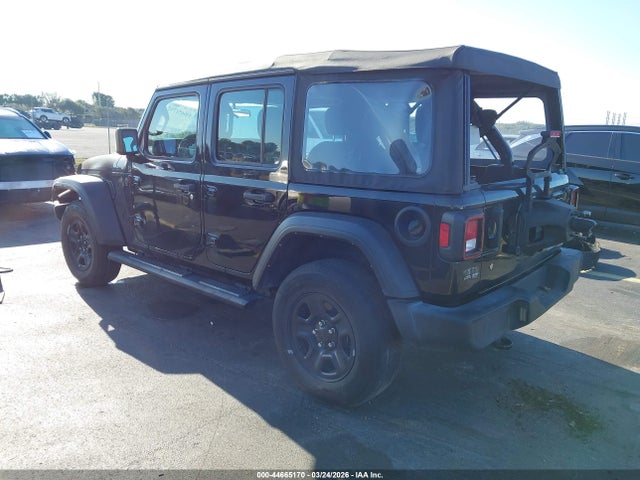 44665170 :رقم المزاد ، 1C4HJXDG4NW180166 vin ، 2022 Jeep Wrangler Unlimited Sport 4x4 مزاد بيع