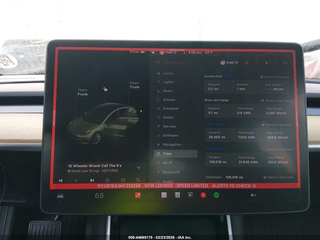 Продаж на аукціоні авто 2019 Tesla Model 3 Long Range/mid Range/standard Range/standard Range Plus, vin: 5YJ3E1EA3KF313229, номер лоту: 44665178