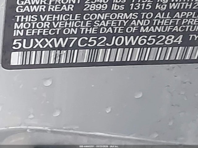 2018 BMW X4 5UXXW7C52J0W65284 Photo 8