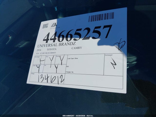 Toyota CAMRY SE 2014 4T1BF1FK3EU804455 Image 17