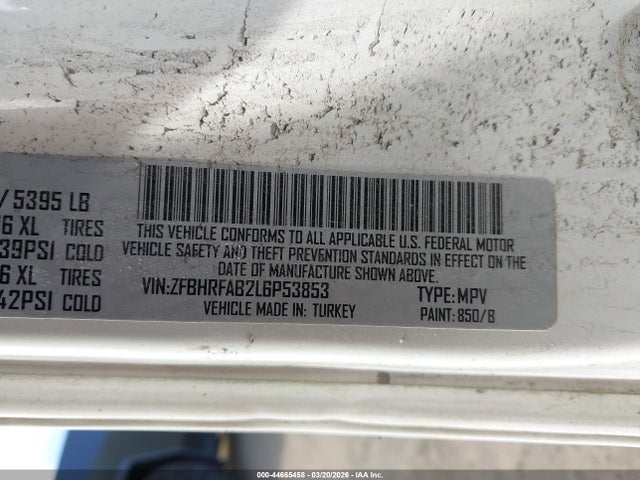 2020 RAM PROMASTER CITY ZFBHRFAB2L6P53853 Photo 8