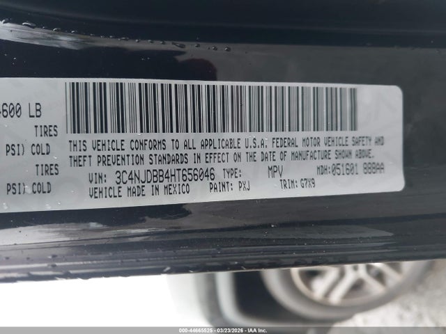 Продажа на аукционе авто 2017 Jeep New Compass Latitude 4x4, vin: 3C4NJDBB4HT656046, номер лота: 44665525