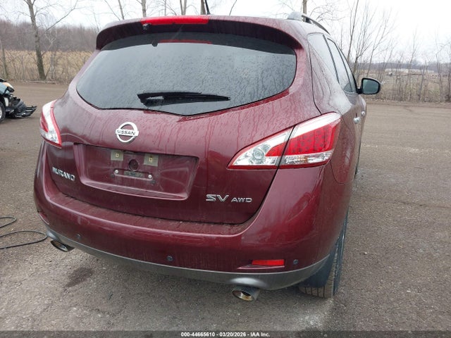 2012 Nissan Murano Sv მანქანა იყიდება აუქციონზე, vin: JN8AZ1MW5CW226829, აუქციონის ნომერი: 44665610