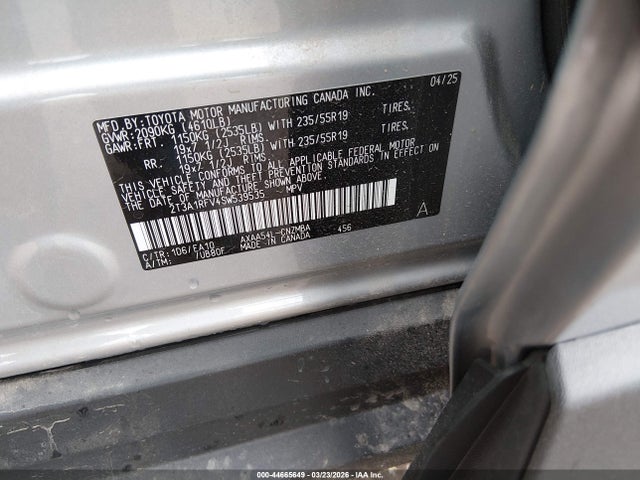 2T3A1RFV4SW539535 Toyota Rav4 Xle Premium