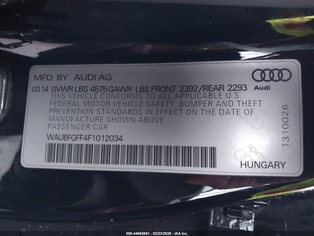2015 AUDI A3 WAUBFGFF4F1012034 Photo 8