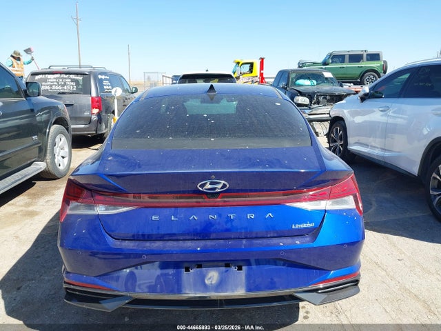 2022 Hyundai Elantra Limited მანქანა იყიდება აუქციონზე, vin: KMHLP4AG5NU224906, აუქციონის ნომერი: 44665893