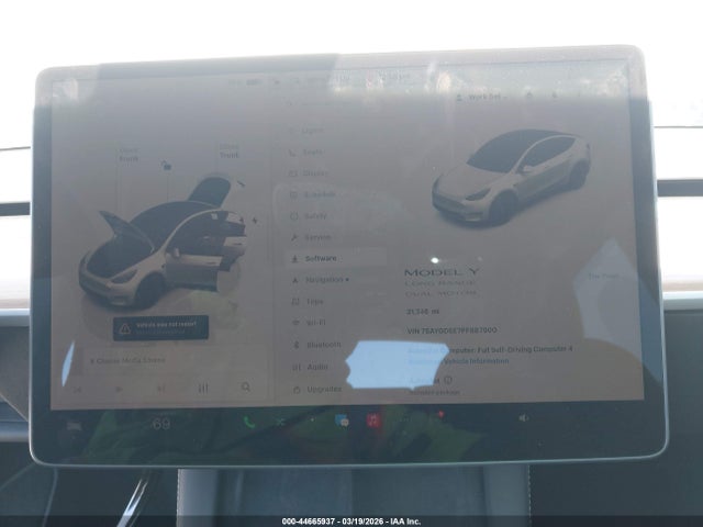 44665937 :رقم المزاد ، 7SAYGDEE7PF887900 vin ، 2023 Tesla Model Y Awd/long Range Dual Motor All-wheel Drive مزاد بيع