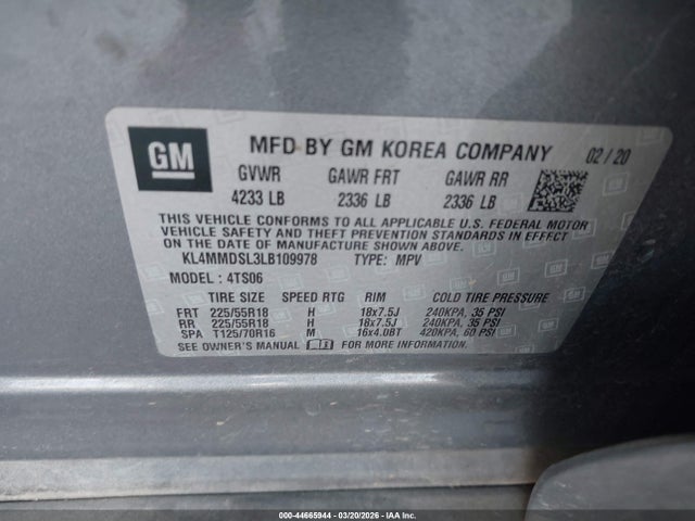 2020 BUICK ENCORE GX KL4MMDSL3LB109978 Photo 8