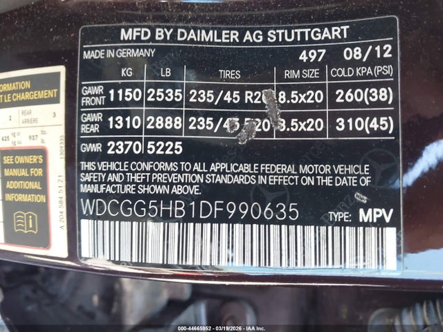 Продажа на аукционе авто 2013 Mercedes-benz Glk 350, vin: WDCGG5HB1DF990635, номер лота: 44665952