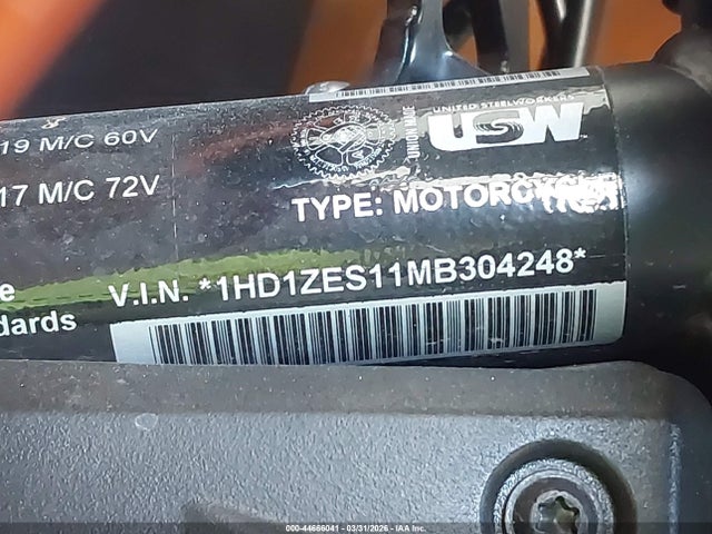 1HD1ZES11MB304248 Harley-Davidson Ra1250 S