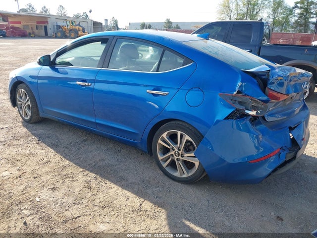 2017 Hyundai Elantra Limited მანქანა იყიდება აუქციონზე, vin: KMHD84LF1HU285499, აუქციონის ნომერი: 44666118