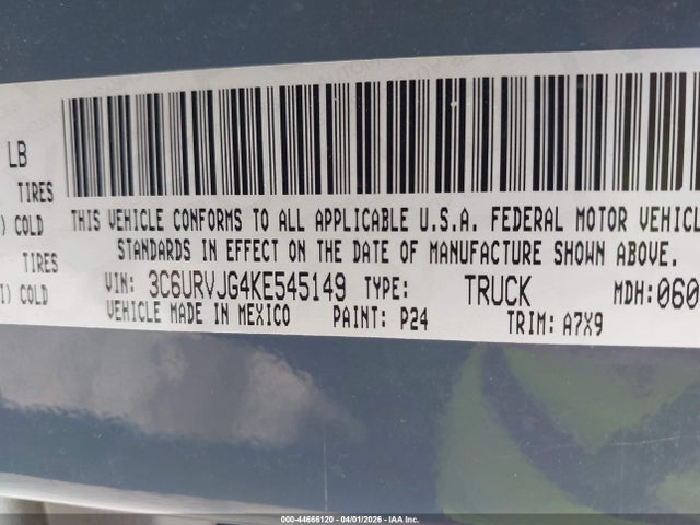 2019 RAM PROMASTER 3500 3C6URVJG4KE545149 Photo 8