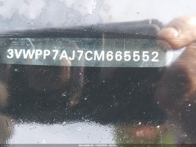 44666140 :رقم المزاد ، 3VWPP7AJ7CM665552 vin ، 2012 Volkswagen Jetta Sportwagen 2.5l Se مزاد بيع