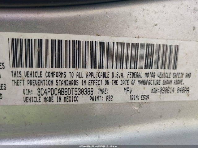 Продажа на аукционе авто 2013 Dodge Journey American Value Pkg, vin: 3C4PDCAB8DT530388, номер лота: 44666177