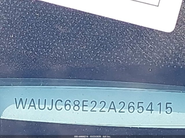 44666216 :رقم المزاد ، WAUJC68E22A265415 vin ، 2002 Audi A4 1.8t مزاد بيع