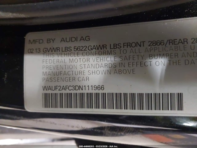 2013 AUDI S6 WAUF2AFC3DN111966 Photo 8