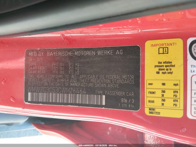 2012 MINI COOPER S COUNTRYMAN WMWZC3C53CWM26464 Photo 8