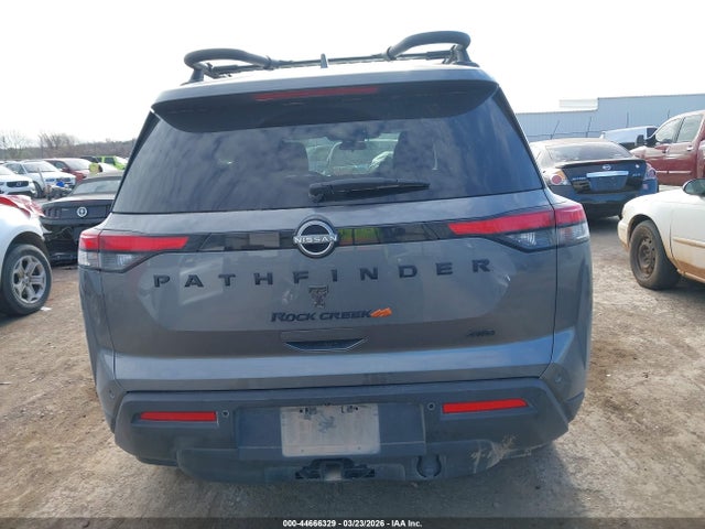 2025 Nissan Pathfinder Rock Creek 4wd მანქანა იყიდება აუქციონზე, vin: 5N1DR3BD3SC205009, აუქციონის ნომერი: 44666329