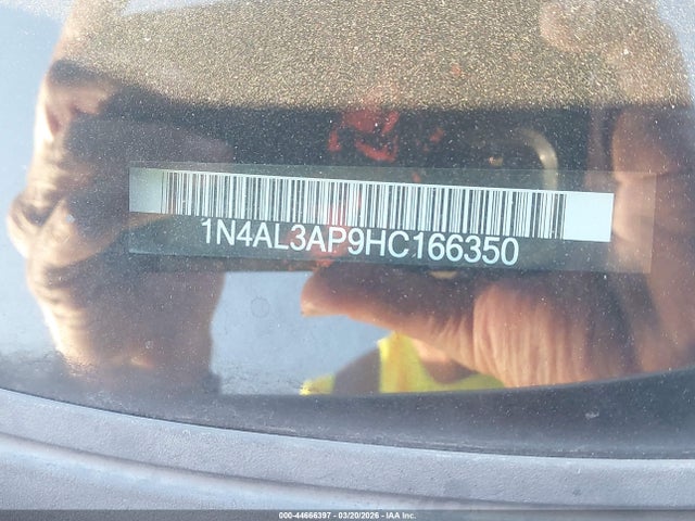 44666397 :رقم المزاد ، 1N4AL3AP9HC166350 vin ، 2017 Nissan Altima 2.5 Sr مزاد بيع