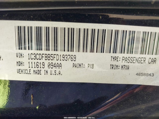 2015 DODGE DART 1C3CDFBB5FD193769 Photo 8