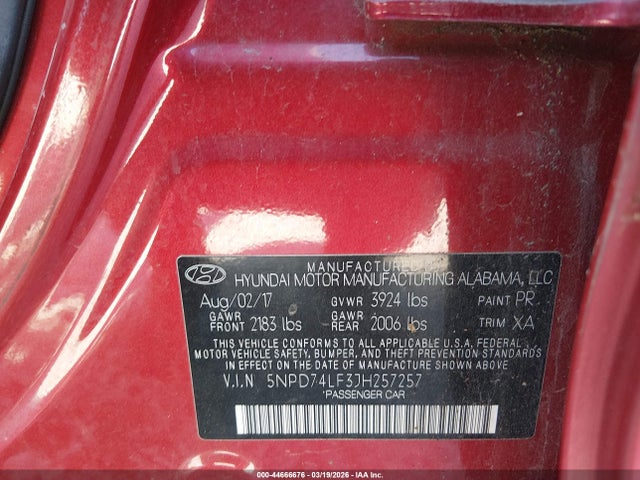 2018 HYUNDAI ELANTRA 5NPD74LF3JH257257 Photo 8