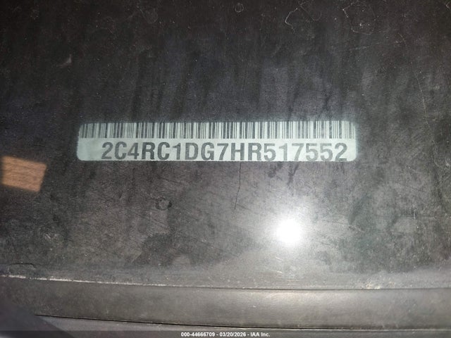 Продаж на аукціоні авто 2017 Chrysler Pacifica Touring, vin: 2C4RC1DG7HR517552, номер лоту: 44666709