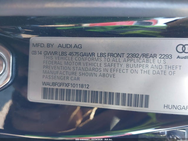 2015 AUDI A3 WAUBFGFFXF1011812 Photo 8